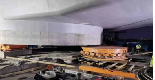 14,500 t bearing, 100 t actuator
